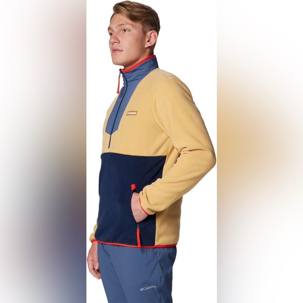 NWT Columbia Men's Large Sequoia Grove Half-Zip Fleece